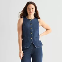 Liz Claiborne Womens Sleeveless Vest