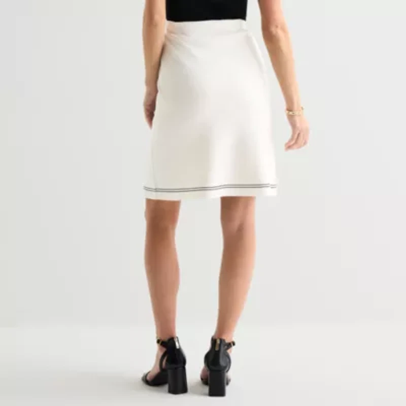 Liz Claiborne Womens Mid Rise Sweater A-Line Skirt