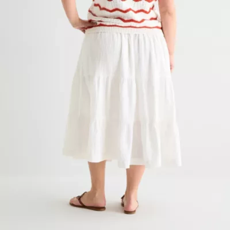 St. John's Bay Womens Plus Maxi Skirt