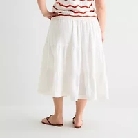 St. John's Bay Womens Plus Maxi Skirt