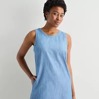 St. John's Bay Womens Sleeveless A-Line Dress