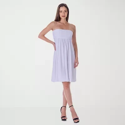 24seven Comfort Apparel Womens Sleeveless Empire Waist Dress