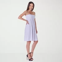 24seven Comfort Apparel Womens Sleeveless Empire Waist Dress