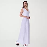 24seven Comfort Apparel Womens Sleeveless Empire Waist Dress