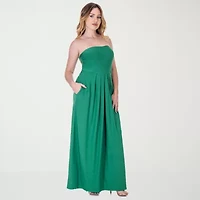 24seven Comfort Apparel Womens Sleeveless A-Line Dress