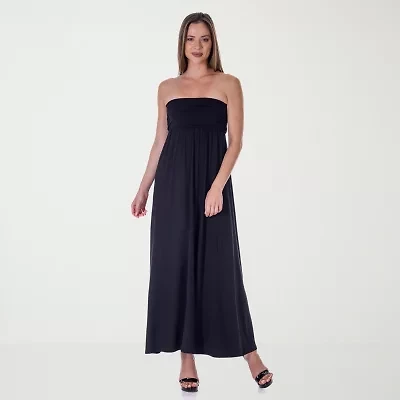 24seven Comfort Apparel Womens Sleeveless Maxi Dress