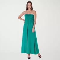 24seven Comfort Apparel Womens Sleeveless Maxi Dress