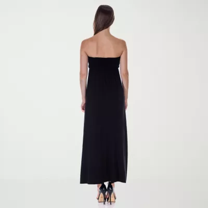 24seven Comfort Apparel Womens Sleeveless Maxi Dress