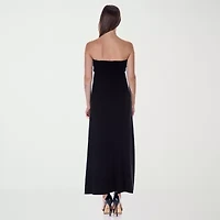 24seven Comfort Apparel Womens Sleeveless Maxi Dress