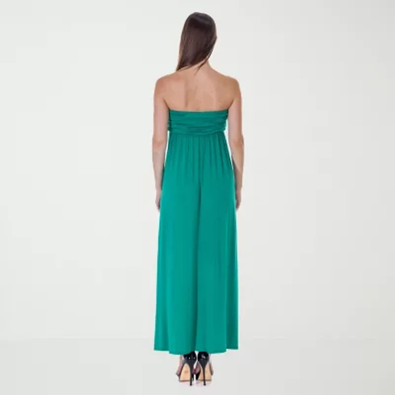 24seven Comfort Apparel Womens Sleeveless Maxi Dress