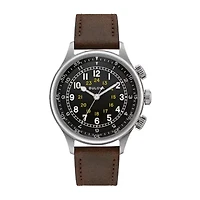 Bulova Classic Mens Brown Leather Strap Watch 96a245