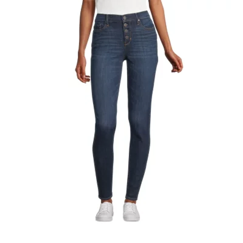 a.n.a Womens Button Fly Skinny Fit Jean