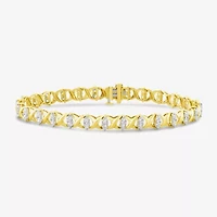 Womens CT. T.W. Lab Grown White Diamond 10K Gold Tennis Bracelet