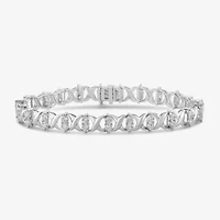 Womens 5 CT. T.W. Lab Grown White Diamond 10K Gold Tennis Bracelet