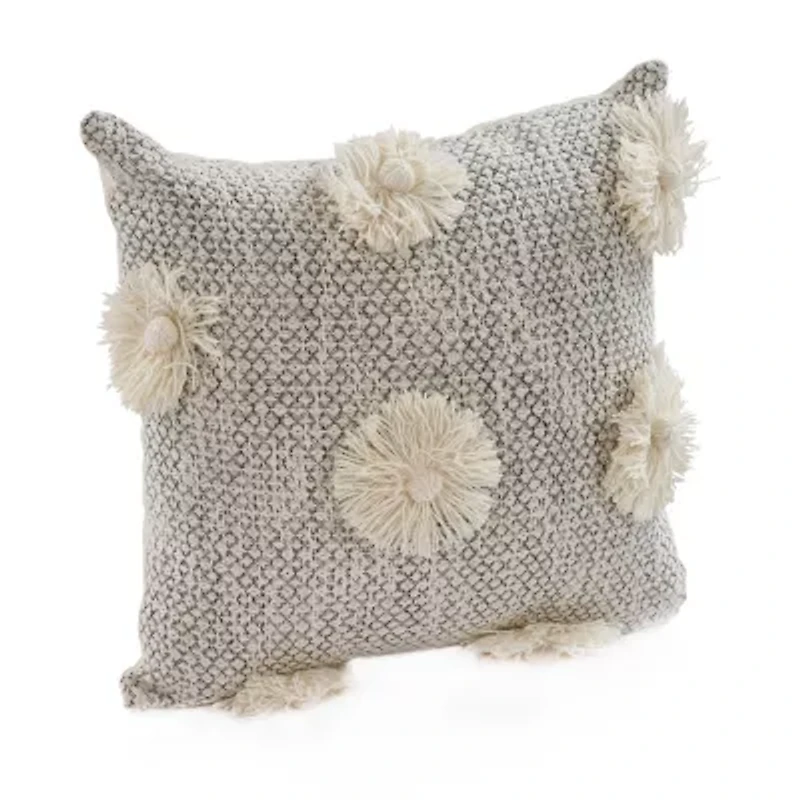 LR Home Wilson Floral Square Throw Pillow