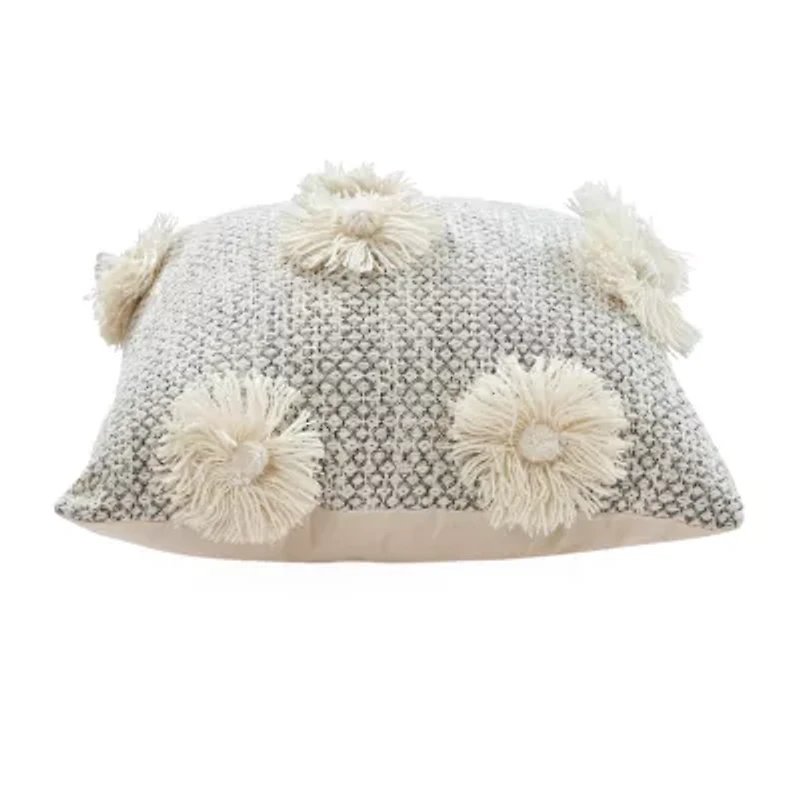 LR Home Wilson Floral Square Throw Pillow