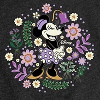 Disney Collection Little & Big Kid Girls Crew Neck Short Sleeve Regular Fit Minnie Mouse Graphic T-Shirt