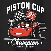 Disney Collection Little & Big Kid Boys Crew Neck Long Sleeve Regular Fit Cars Graphic T-Shirt