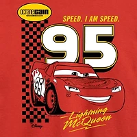 Disney Collection Little & Big Kid Boys Crew Neck Long Sleeve Regular Fit Cars Graphic T-Shirt