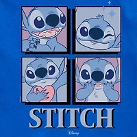 Disney Collection Little & Big Kid Boys Crew Neck Short Sleeve Regular Fit Lilo Stitch Graphic T-Shirt