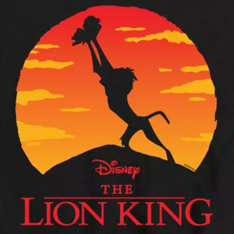 Disney Collection Little & Big Kid Boys Crew Neck Short Sleeve Regular Fit The Lion King Graphic T-Shirt