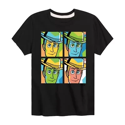Disney Collection Little & Big Kid Boys Crew Neck Short Sleeve Regular Fit Toy Story Graphic T-Shirt