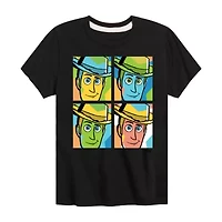 Disney Collection Little & Big Kid Boys Crew Neck Short Sleeve Regular Fit Toy Story Graphic T-Shirt