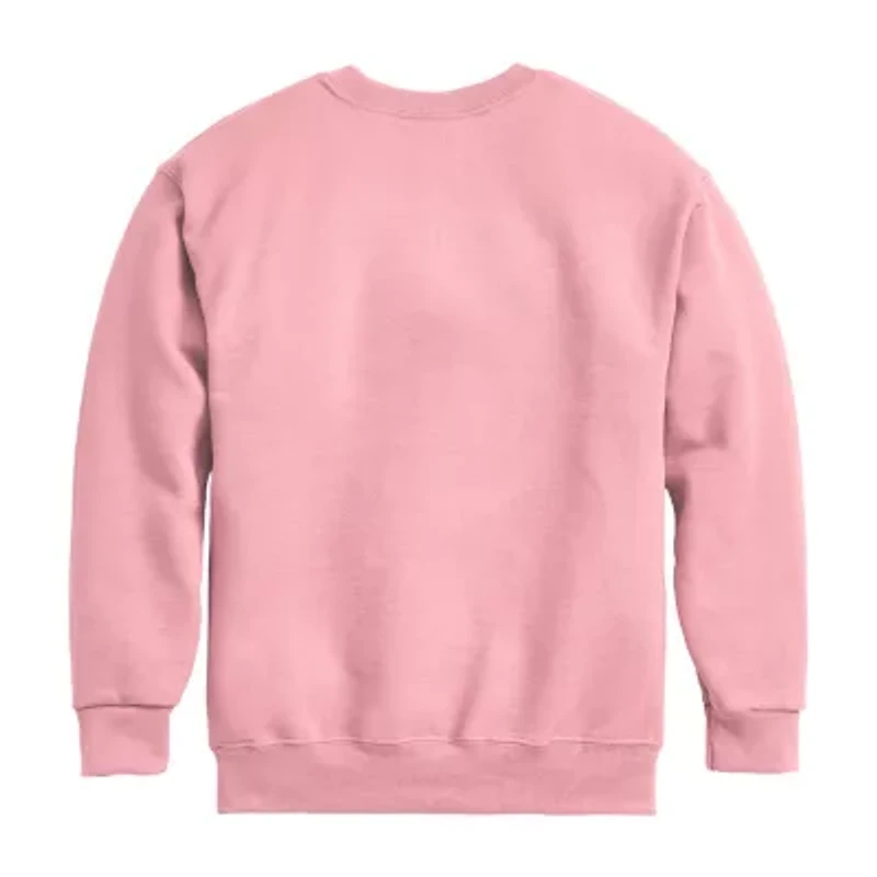 Disney Collection Little & Big Kid Girls Crew Neck Long Sleeve Regular Fit Frozen Graphic T-Shirt