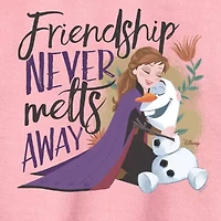 Disney Collection Little & Big Kid Girls Crew Neck Long Sleeve Regular Fit Frozen Graphic T-Shirt