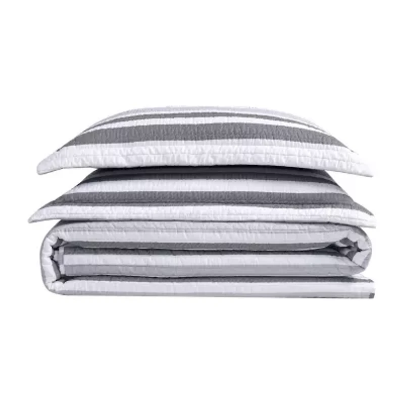 Truly Soft Curtis Stripe Quilt Set