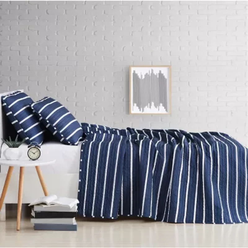 Truly Soft Maddow Stripe Quilt Set