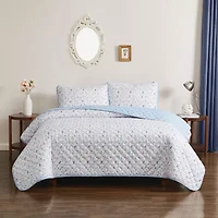 Truly Soft Maine Floral Quilt Set