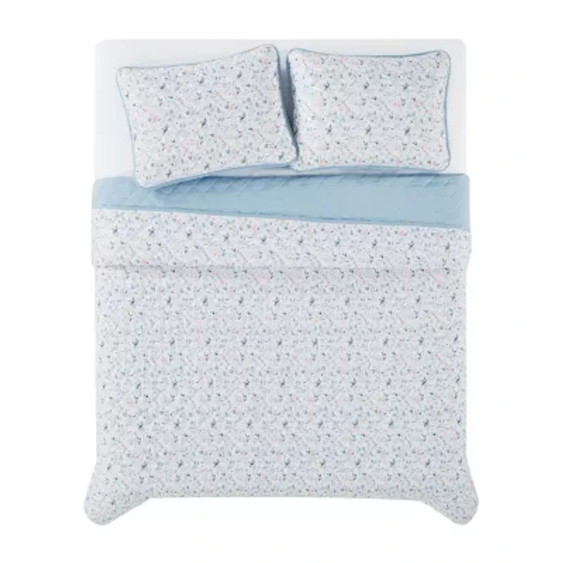 Truly Soft Maine Floral Quilt Set