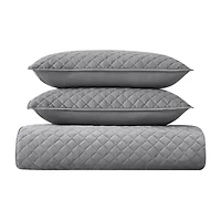 Royal Velvet Diamond Quilt Set