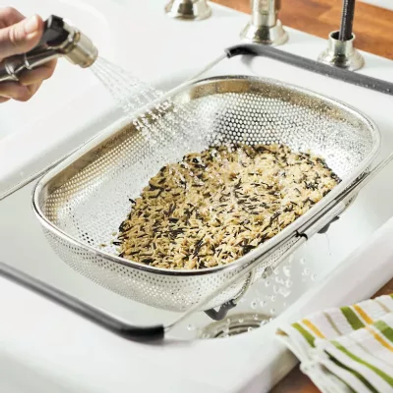 Rachael Ray Stainless Steel Expandable 4.5-qt. Colander