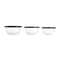 BABISH Glass 3-pc. Mixing Bowl Set