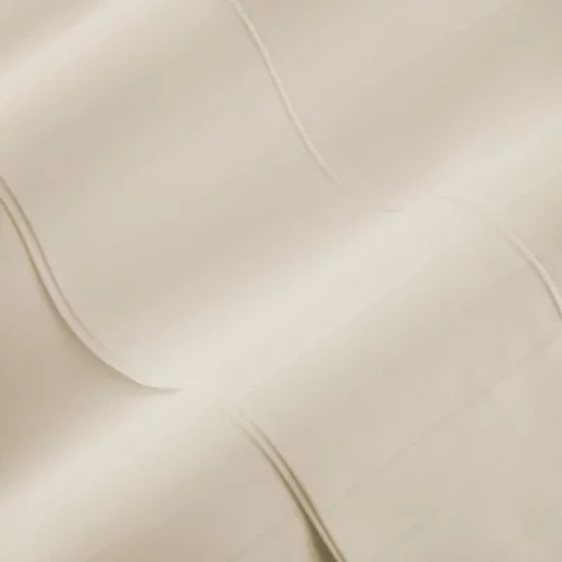 Liz Claiborne 600TC Cotton Sateen Dobby Stripe Wrinkle Free Sheet Set