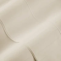 Liz Claiborne 600TC Cotton Sateen Dobby Stripe Wrinkle Free Sheet Set