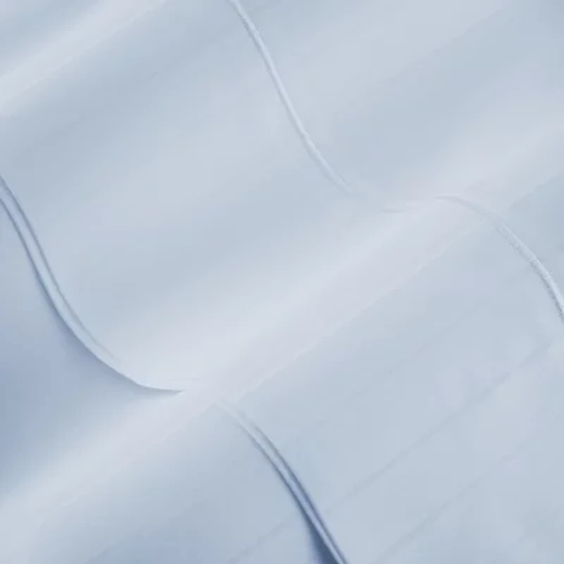 Liz Claiborne 600TC Cotton Sateen Dobby Stripe Wrinkle Free Sheet Set