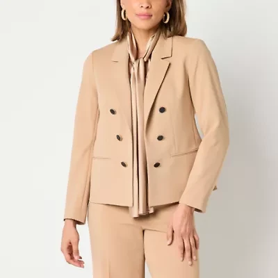 Black Label by Evan-Picone Womens Classic Fit Double Breasted Suit Jacket