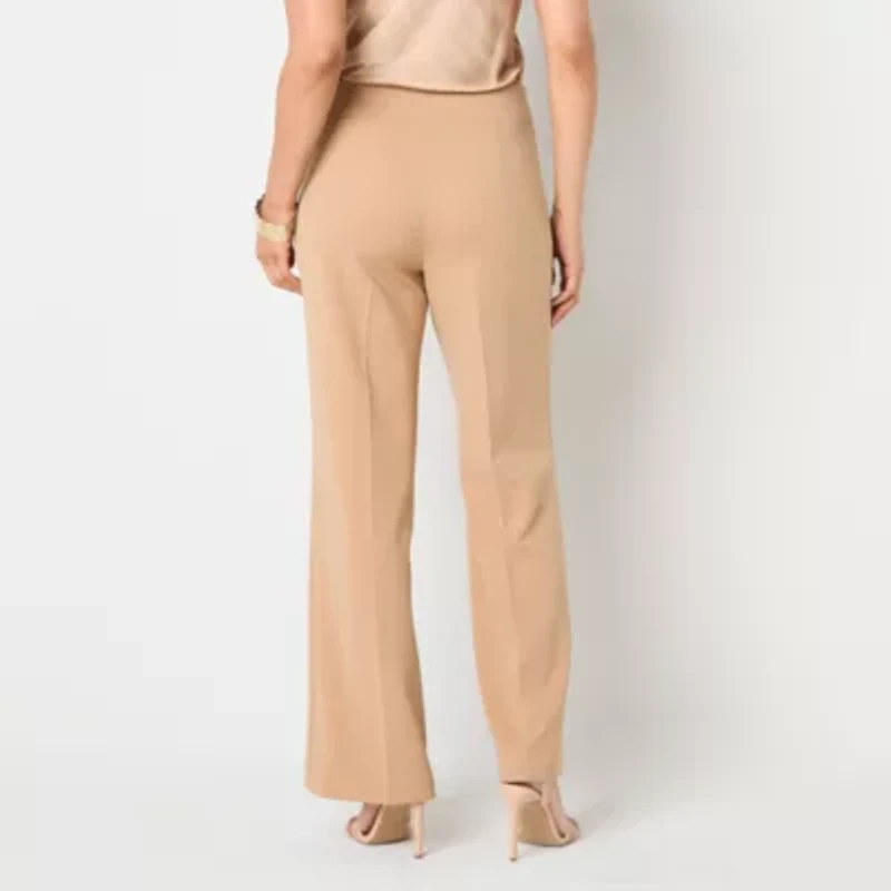 Black Label by Evan-Picone Womens Straight Fit Wide Leg Suit Pant