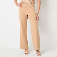 Black Label by Evan-Picone Womens Straight Fit Wide Leg Suit Pant