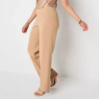 Black Label by Evan-Picone Womens Straight Fit Wide Leg Suit Pant