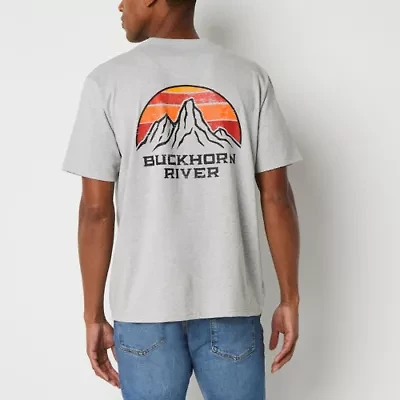 Buckhorn River Mens Round Neck Short Sleeve Regular Fit Graphic T-Shirt