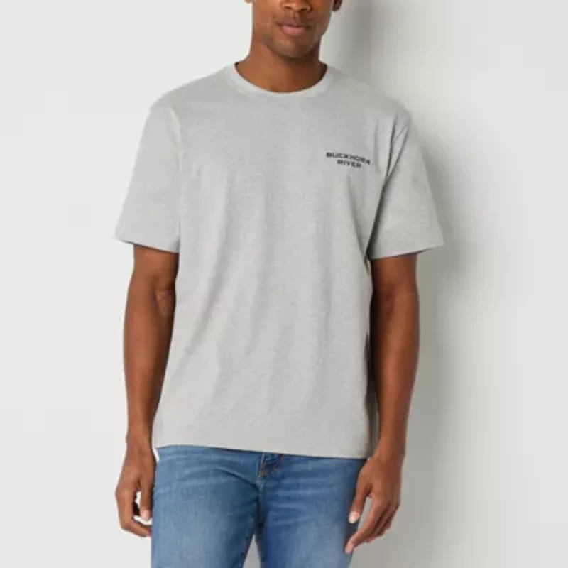 Buckhorn River Mens Round Neck Short Sleeve Regular Fit Graphic T-Shirt