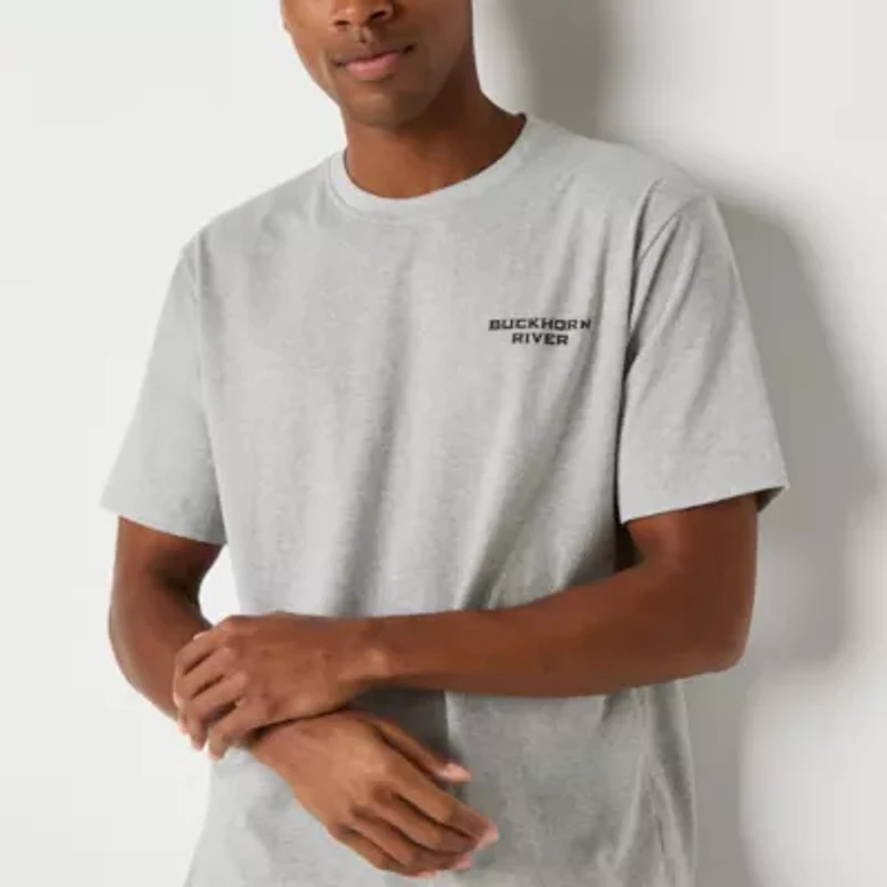 Buckhorn River Mens Round Neck Short Sleeve Regular Fit Graphic T-Shirt