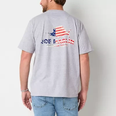 Joe Marlin Mens Crew Neck Short Sleeve Regular Fit Graphic T-Shirt