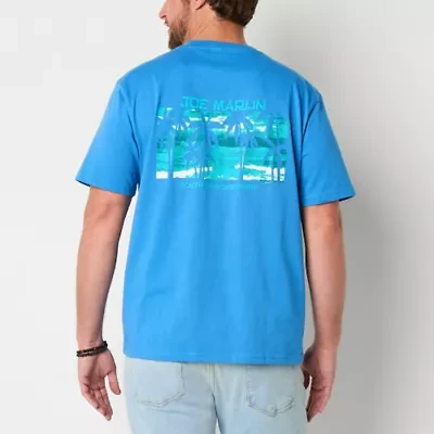 Joe Marlin Mens Crew Neck Short Sleeve Regular Fit Graphic T-Shirt