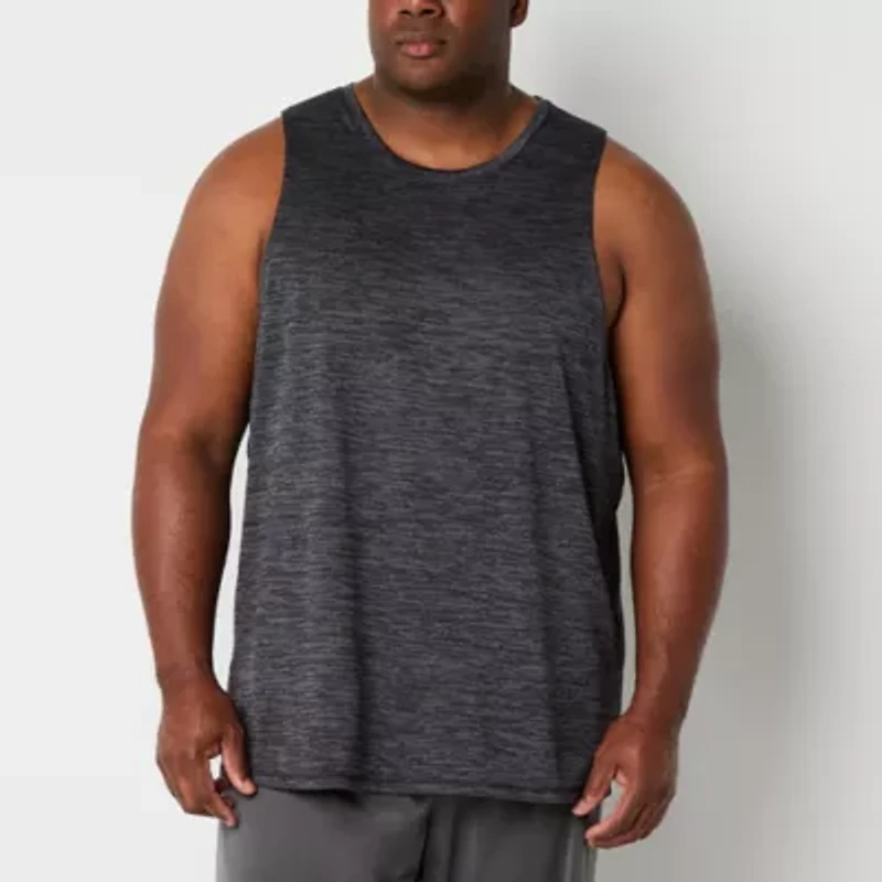 Xersion Everair Big and Tall Mens Crew Neck Sleeveless Moisture Wicking Tank Top