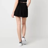 Arizona Bubble Hem Womens Juniors Pleated Skirt